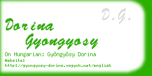 dorina gyongyosy business card
