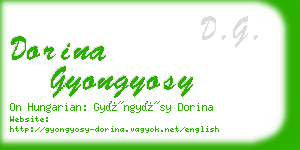 dorina gyongyosy business card